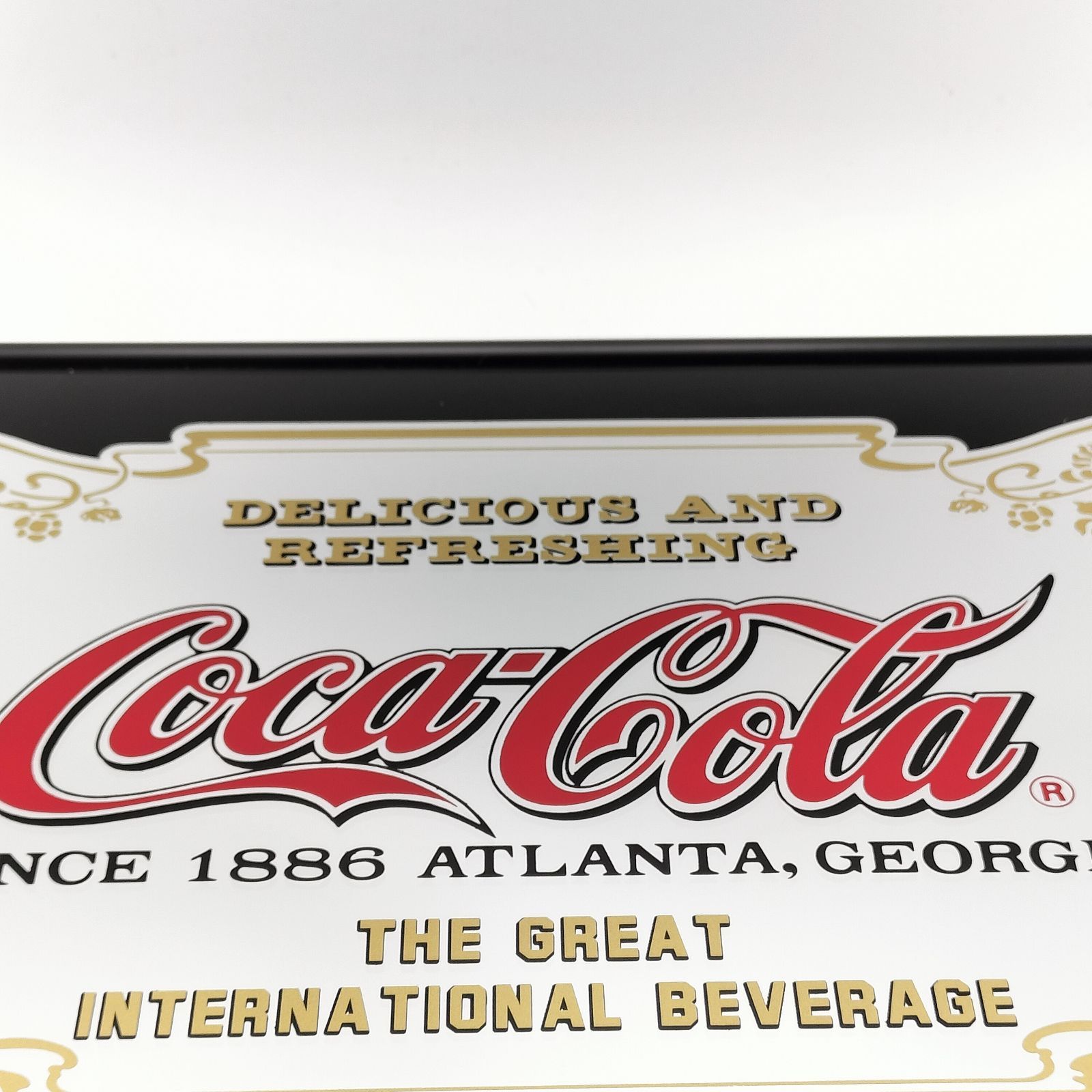 特大54.5×44.5 コカコーラ パブミラー ヴィンテージCoca-Cola 特大54.5