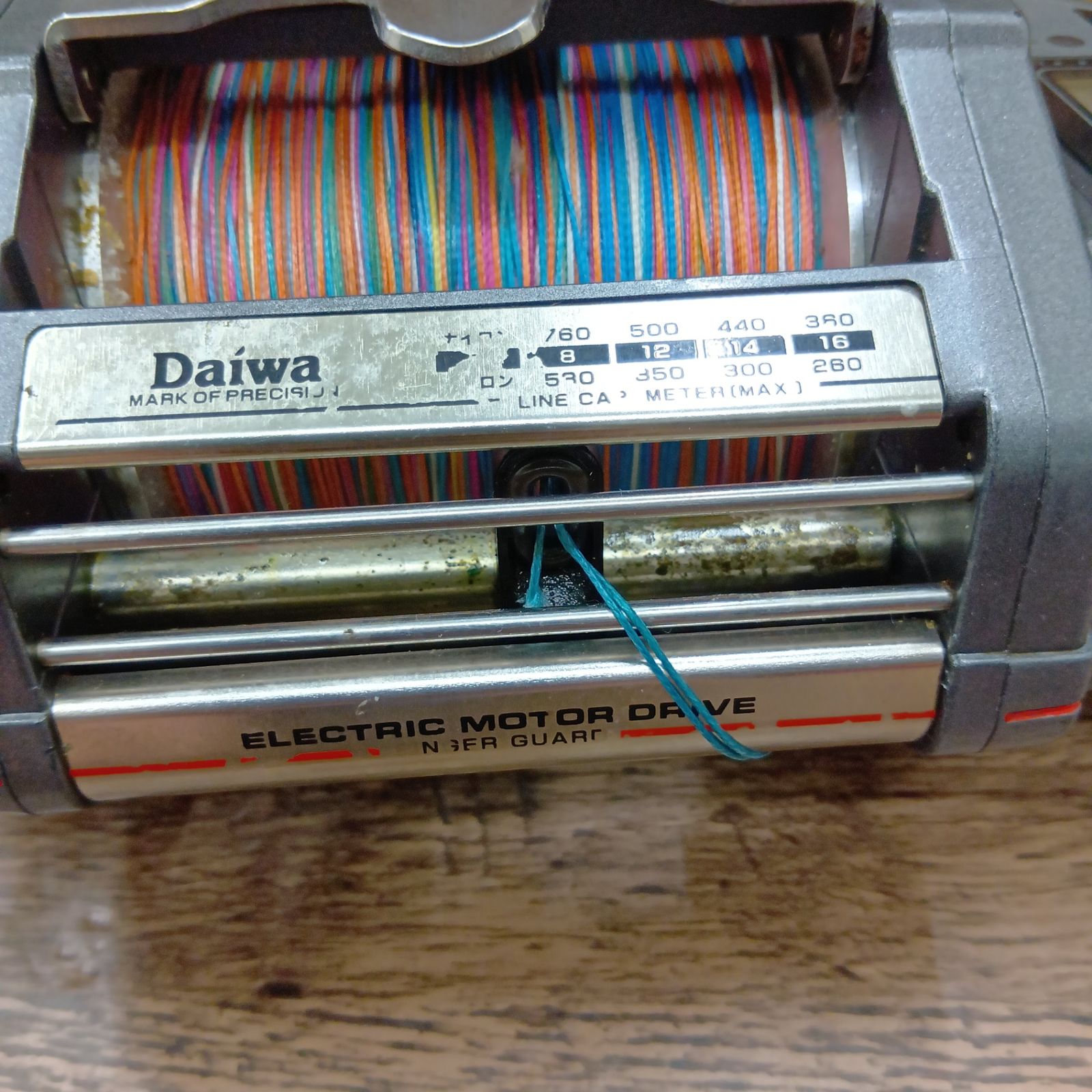 Daiwa 棚COM SSー80 電動リール 動作品 ワイヤー巻いてあります