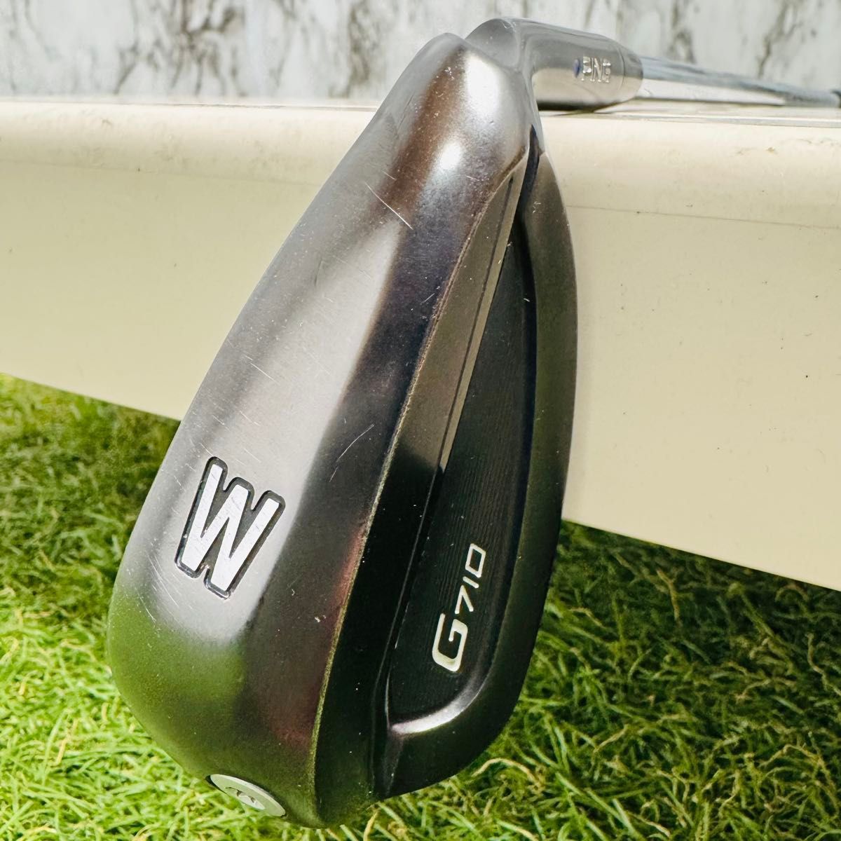 良品】ピン G710 青ドット W ウェッジ メンズ 右利き用 スチール R