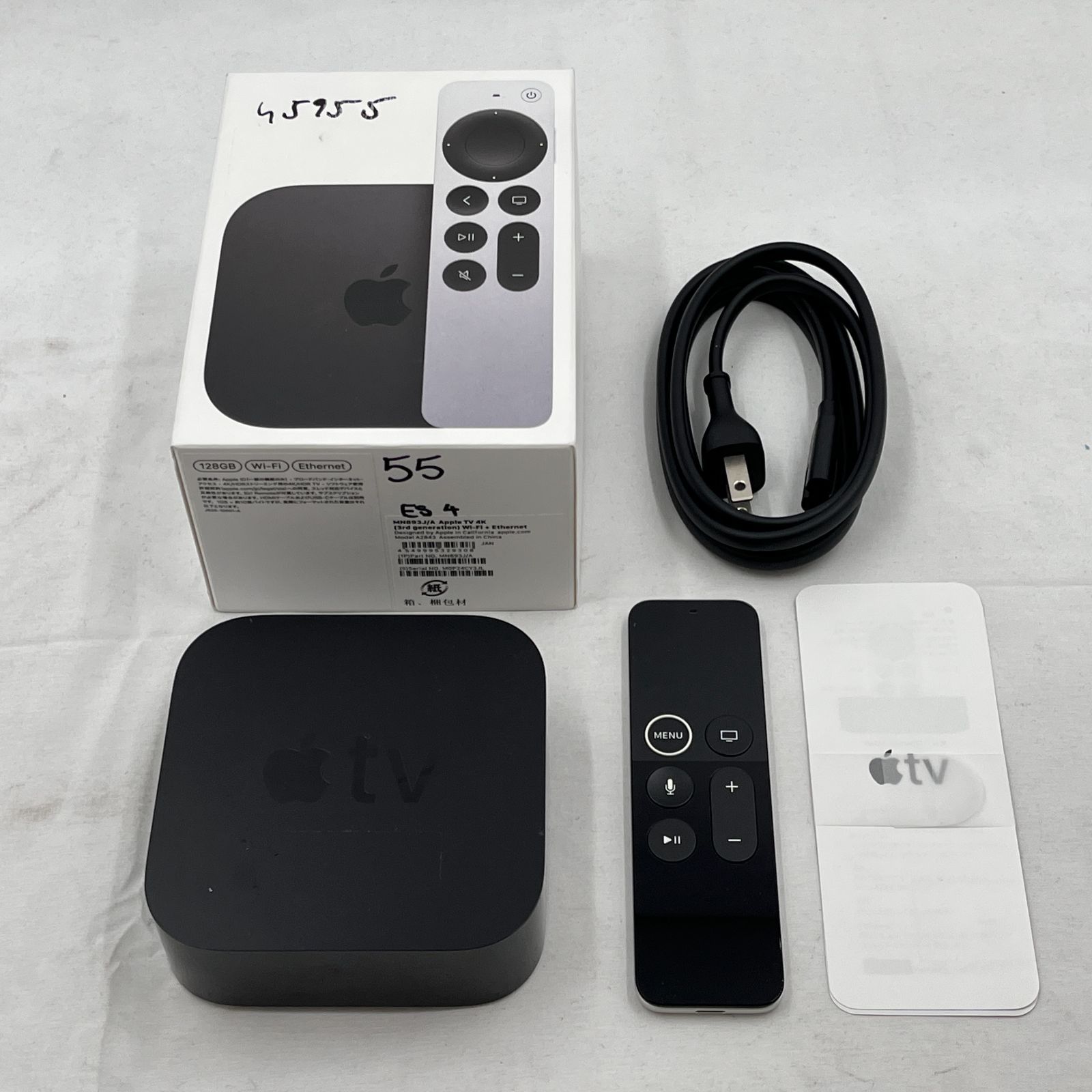 中古・送料込】Apple TV 4K 第1世代64GB本体とリモコン 箱なし 中古