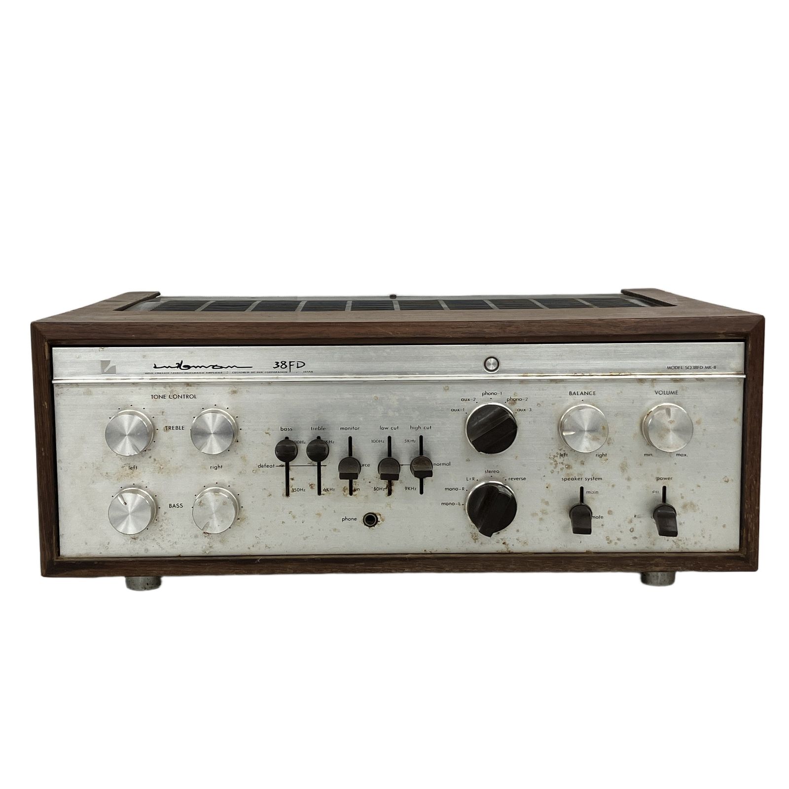 LUXMAN SQ38FD ラックスマン 管球式 プリメインアンプ 電源ケーブル欠