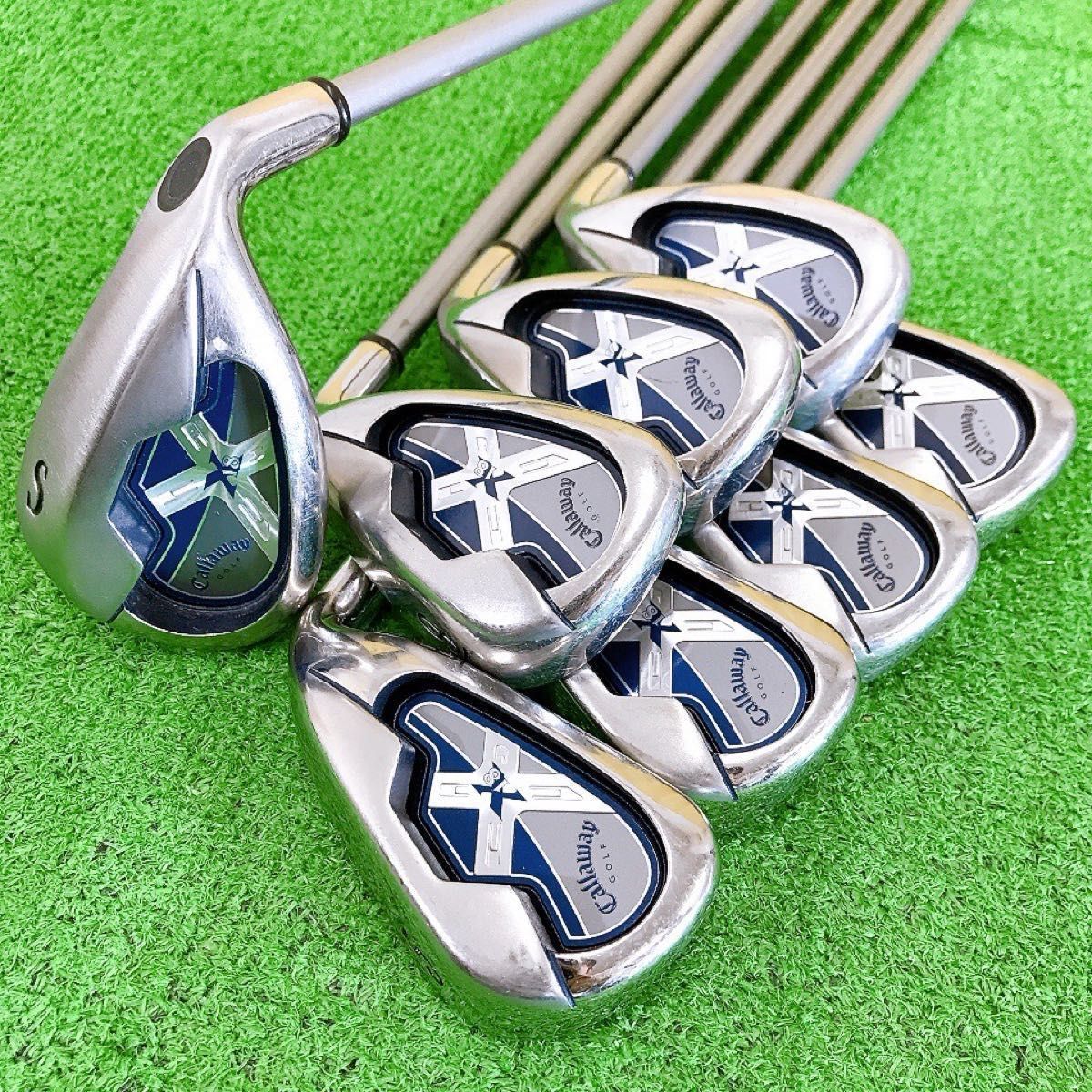 テ01☆キャロウェイ X-18 8本レディースアイアンセットL Callaway 純正