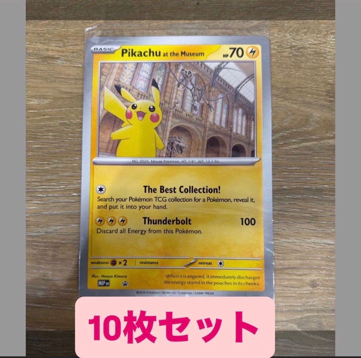 10枚セット Pikachu at the Museum ロンドン自然史博物館 ピカチュウ