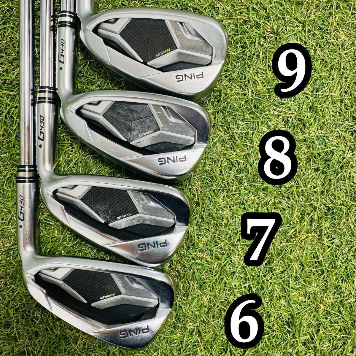 豪華9本】ピン G430 黒ドット メンズアイアンセット スチール S - メルカリ