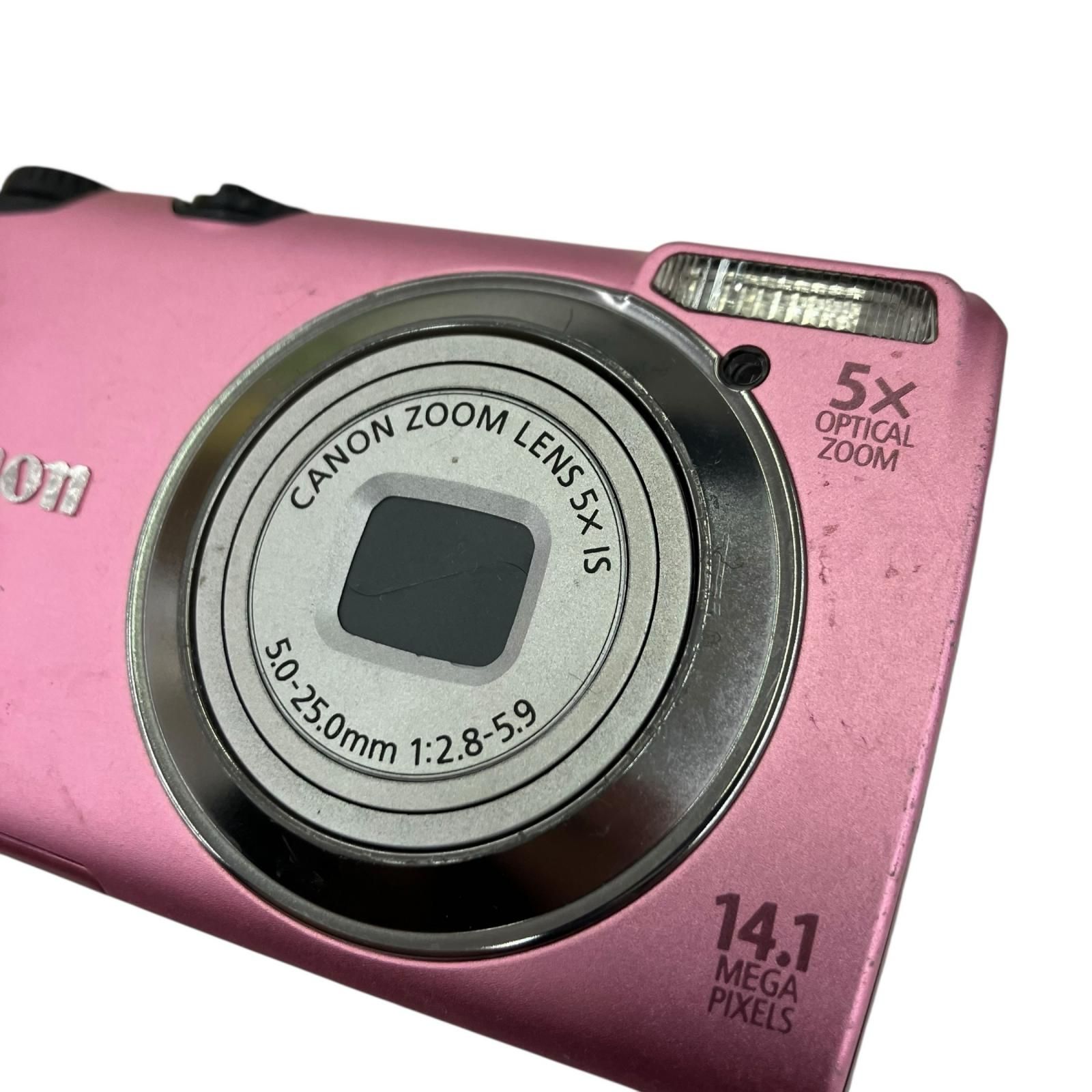 Canon powershot a3200 デジタルカメラ ピンク 動作確認済 PSA3200IS