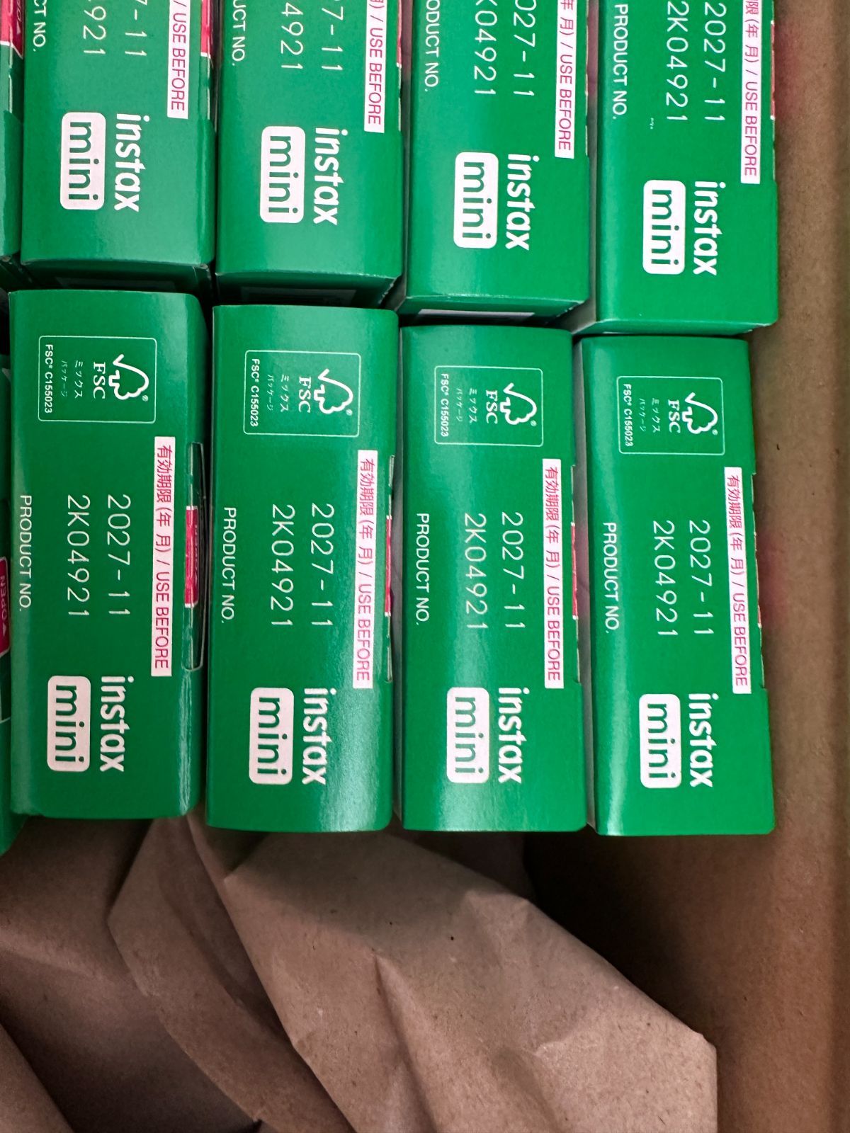 チェキフィルム instax mini 30箱300枚 有効期限 2027年 12月 - メルカリ