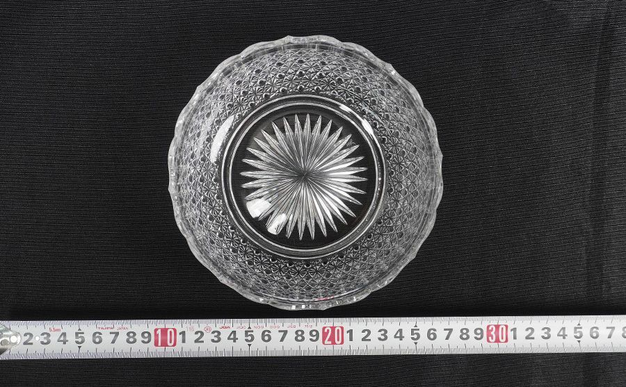 小林英夫 江戸切子 菊籠目紋 輪花鉢 鉢 - メルカリ