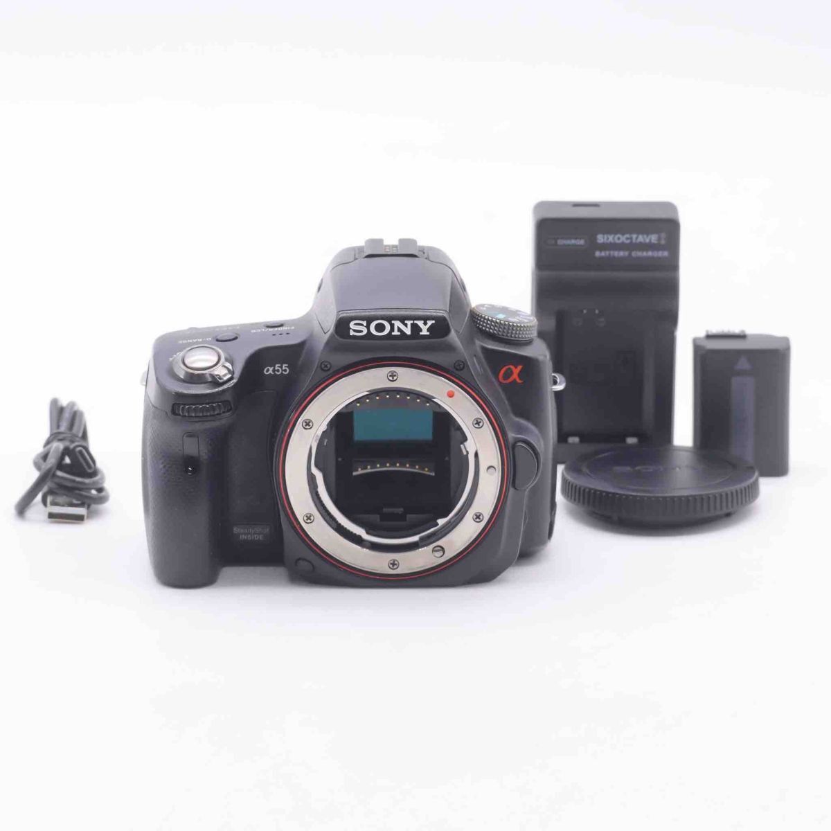 □ジャンク品□ SONY デジタル一眼レフカメラ α55 ボディ ブラック SLT