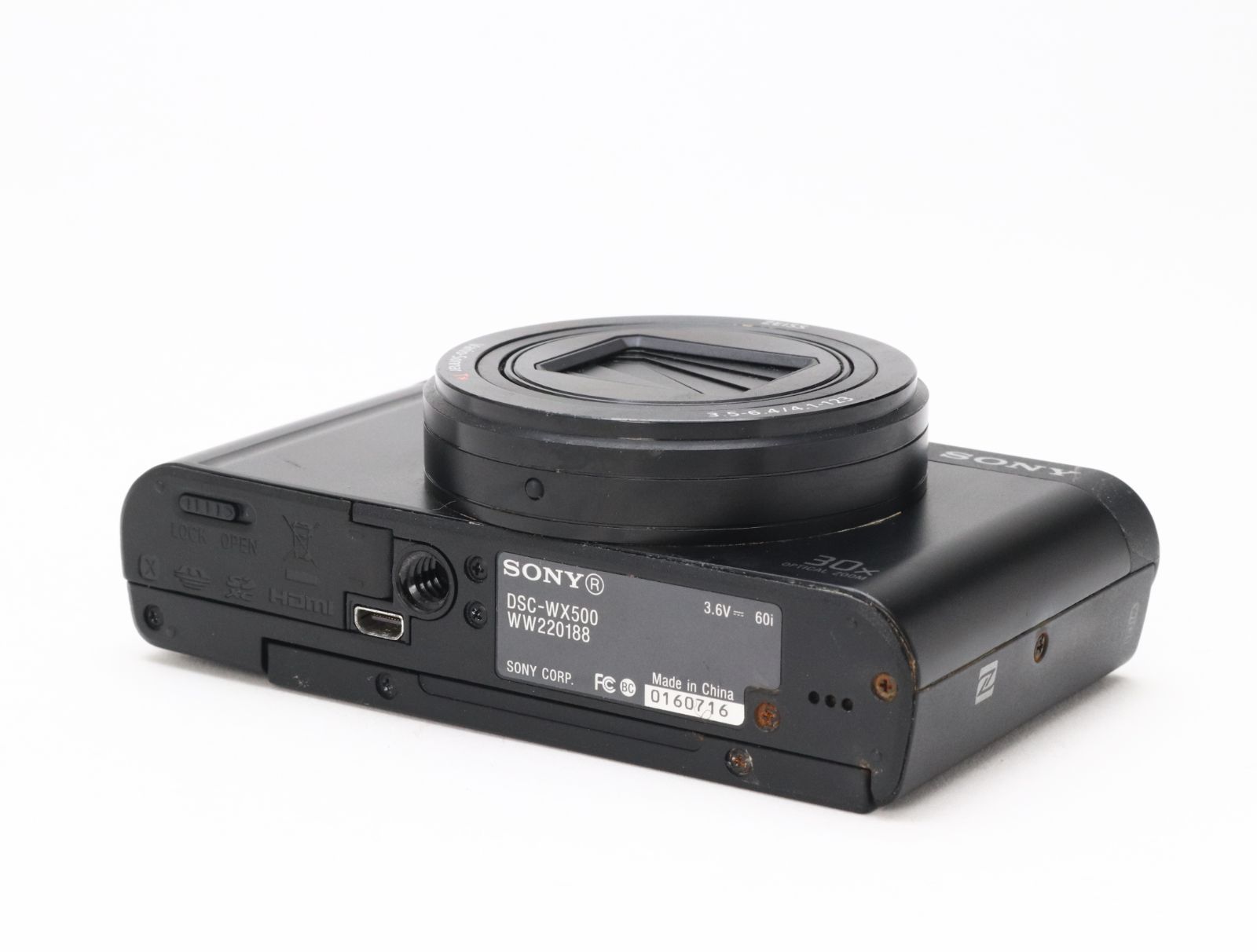 D (ジャンク) SONY ソニー Cyber-shot DSC-WX500 ブラック 返品不可 22