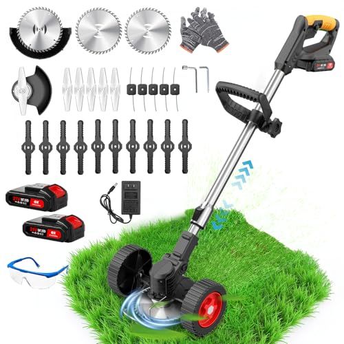 迅速に発送】草刈り機 充電式草刈り機 1880W高出力 21V 2*2000mAh大