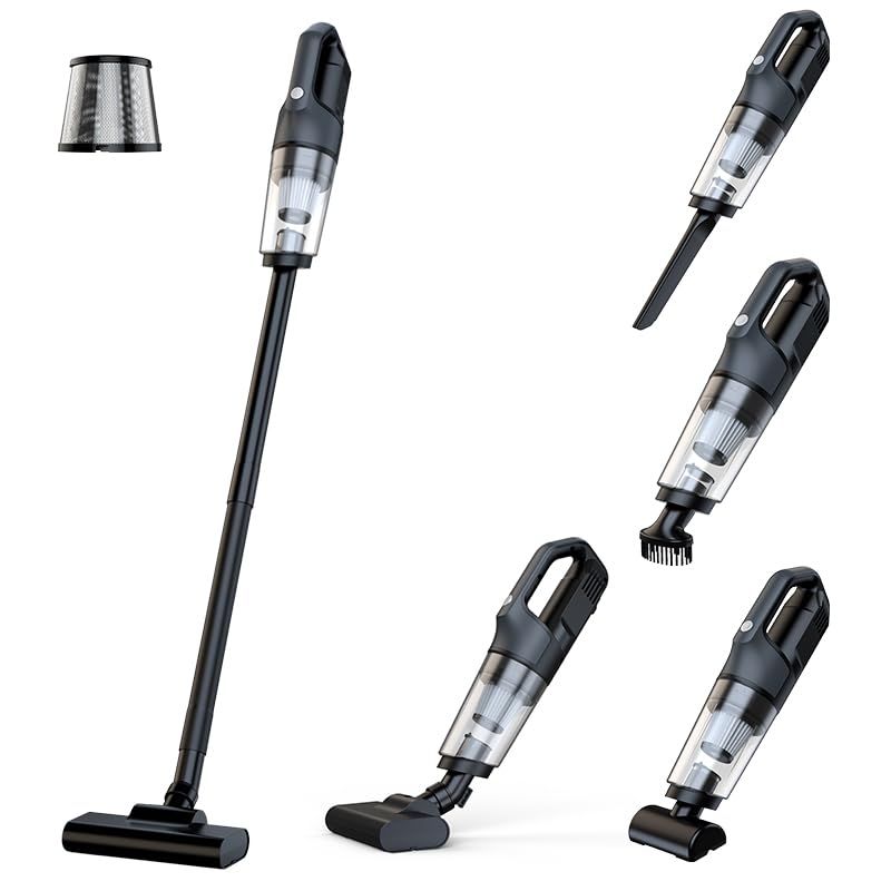 掃除機 コードレス Fochai【18000pa 強力吸引】スティック掃除機 5WAY