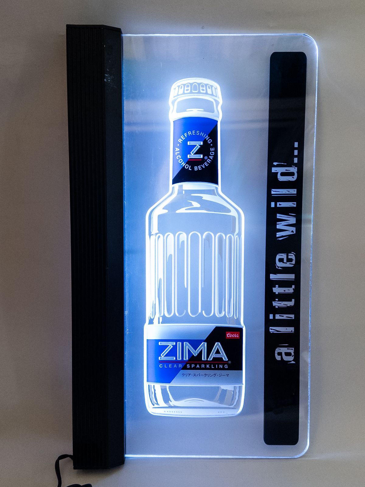 ZIMA ライトアップ アクリルディスプレイ ジーマ LEDサイン バー雑貨