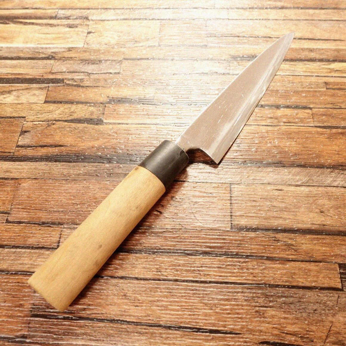 一則 舟行包丁 研ぎ済 細身 出刃包丁 特級 片刃 手打 身卸 170mm