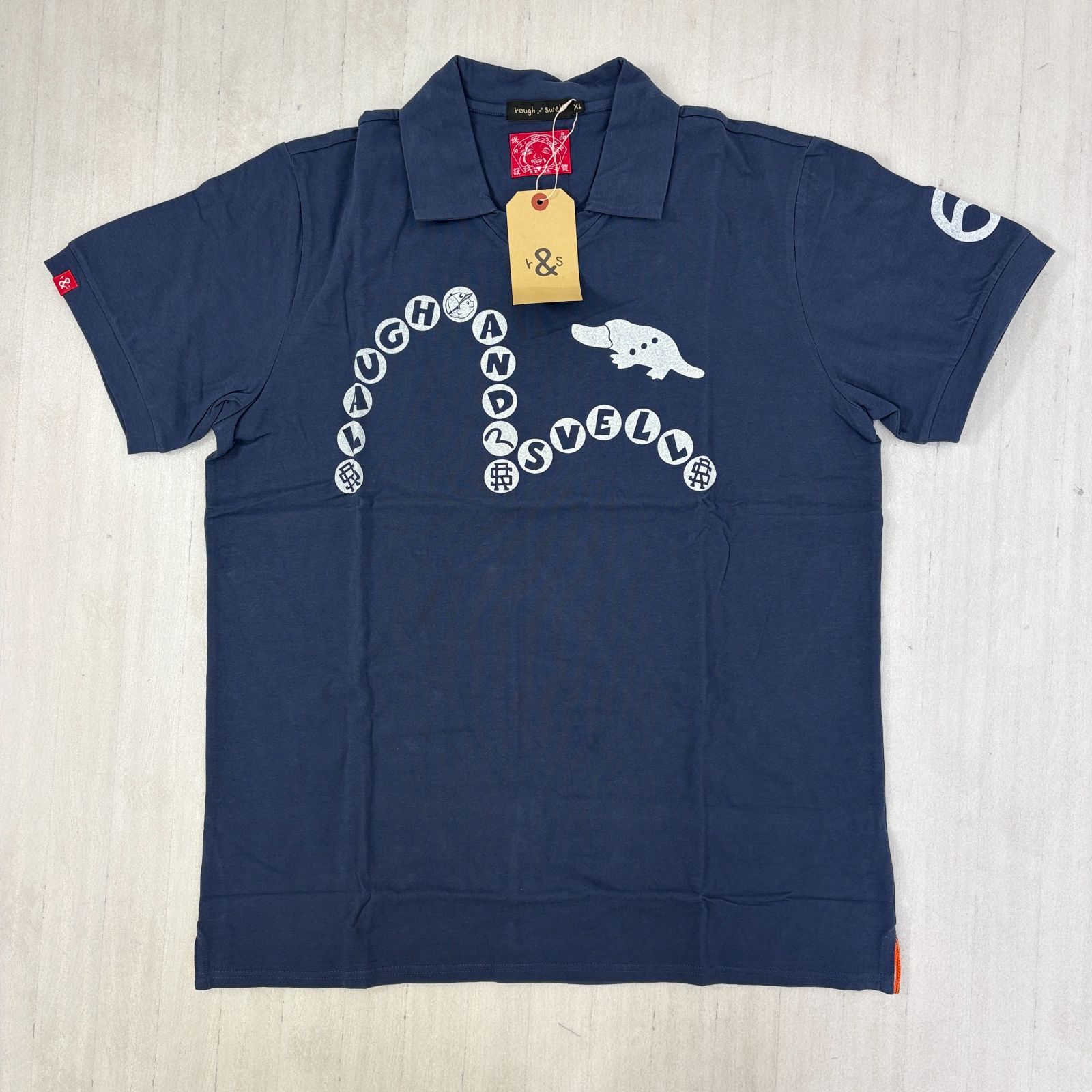 ROUGH&SWELL ラフアンドスウェル × EVISU エヴィス エビス 襟付き半袖