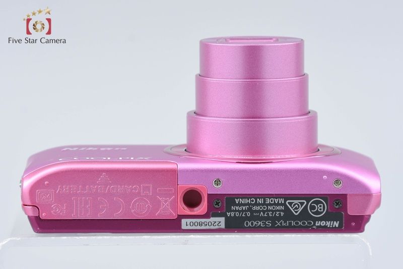 中古】Nikon ニコン COOLPIX S3600 アザレアピンク コンパクトデジタル