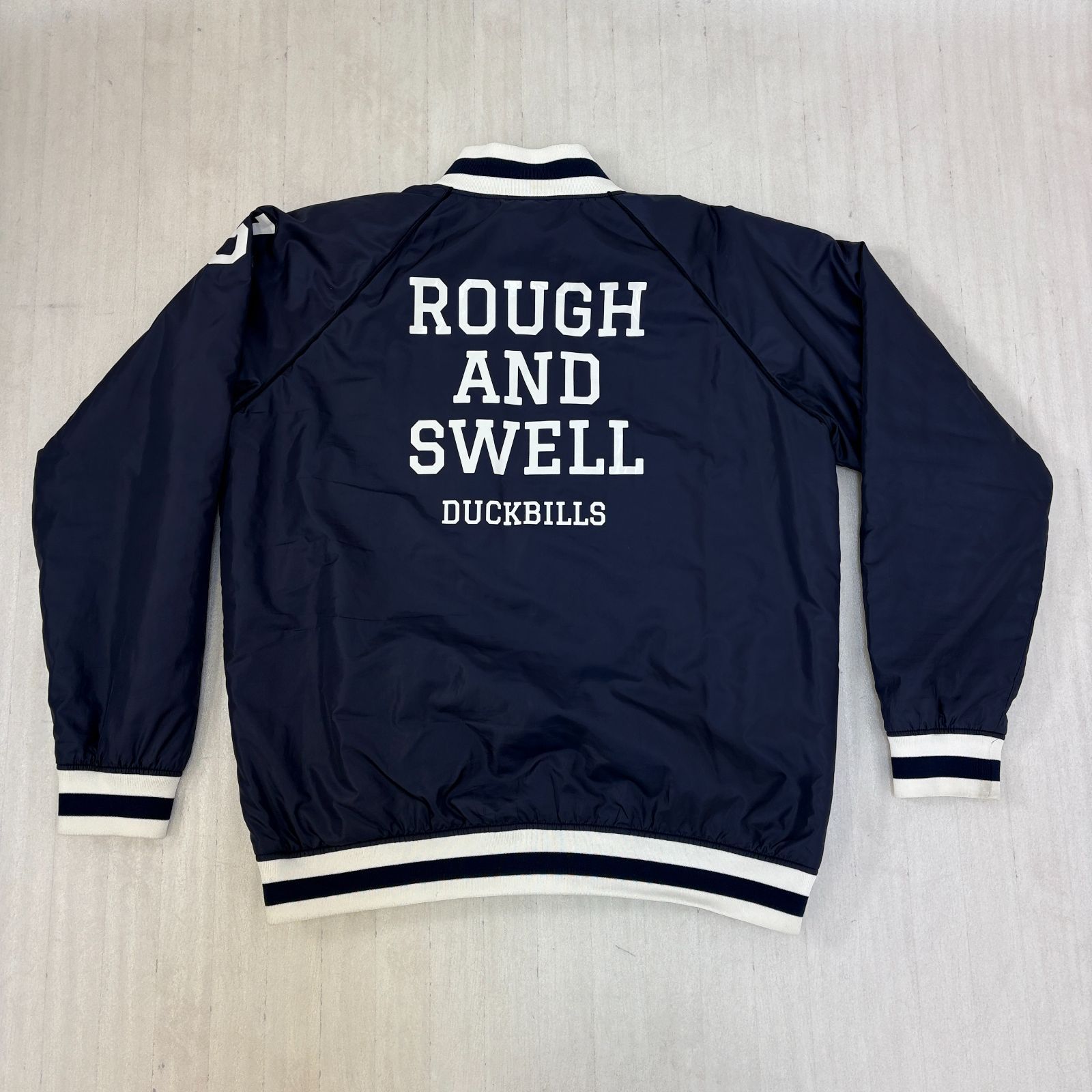 極美品】ROUGH AND SWELL ゴルフジップアップジャケット ネイビー