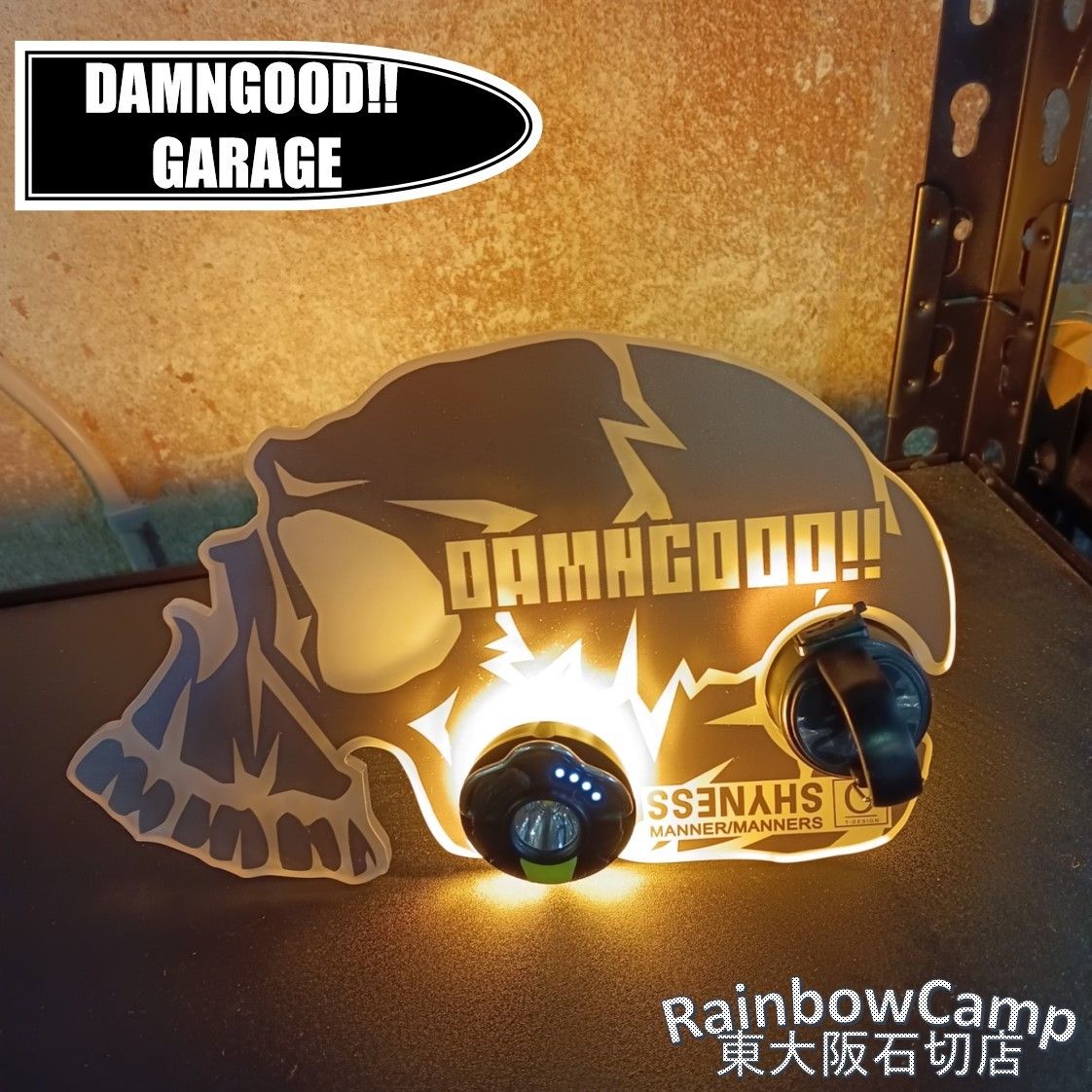 ◇DAMNGOOD!! GARAGE(ダムグッドガレージ) MAB NO ATAMA BLACK Ver