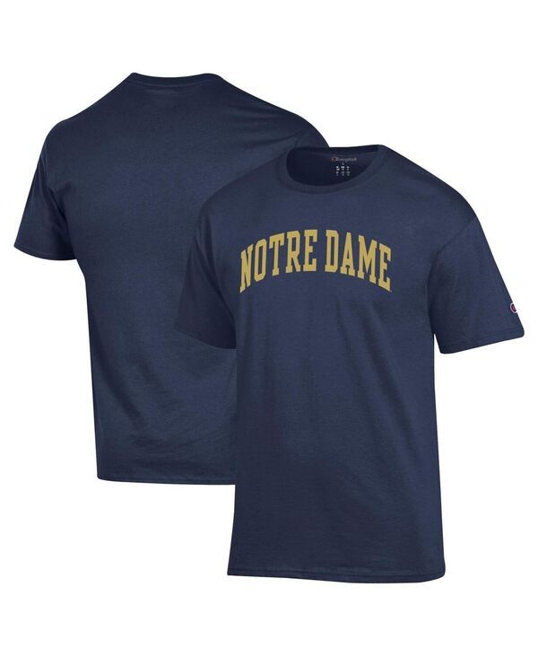 チャンピオン メンズ トップス Tシャツ Champion Mens Navy Notre Dame