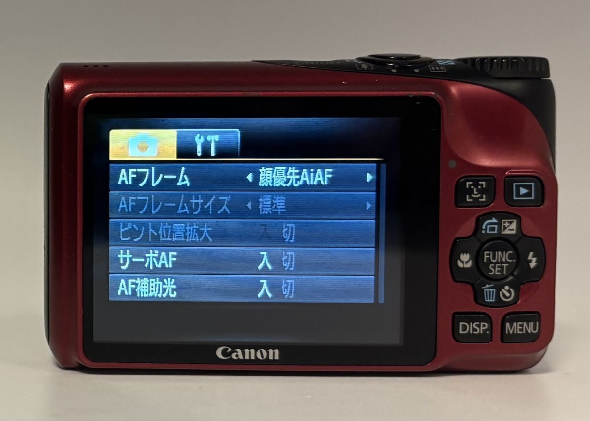 キヤノン Canon PowerShot A2200 レッド 充電器付き ARYM5376#22