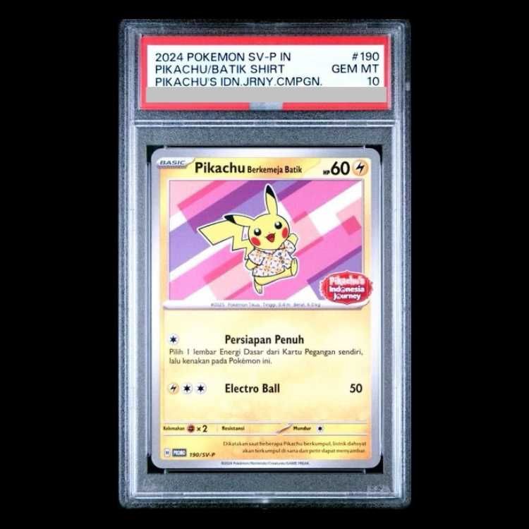 モモジリ 【PSA10】 バティックシャツのピカチュウ190/SV-P PSA10