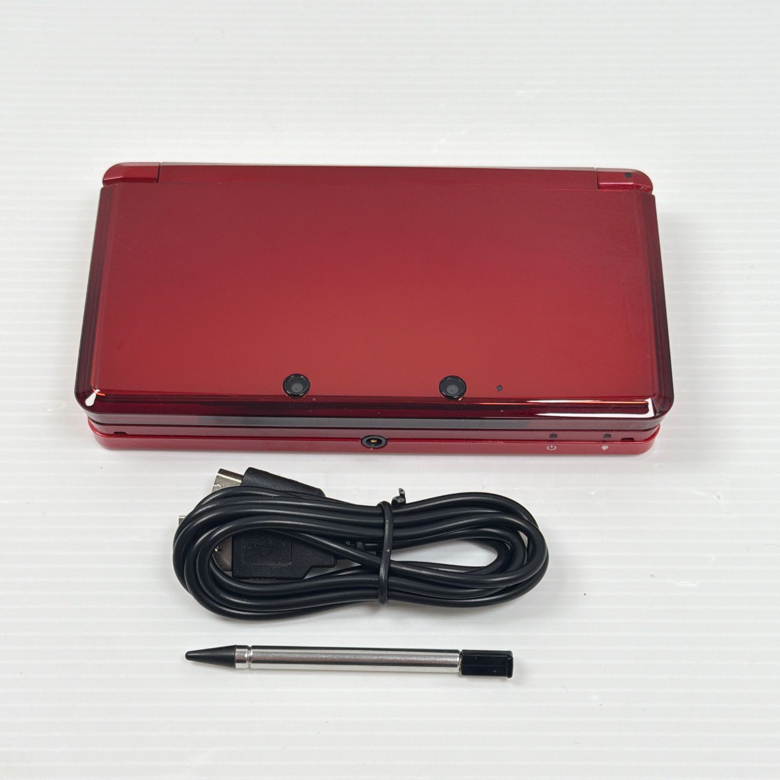 極美品 ニンテンドー 3DS フレアレッド 遊べるセット 動作確認済み ds