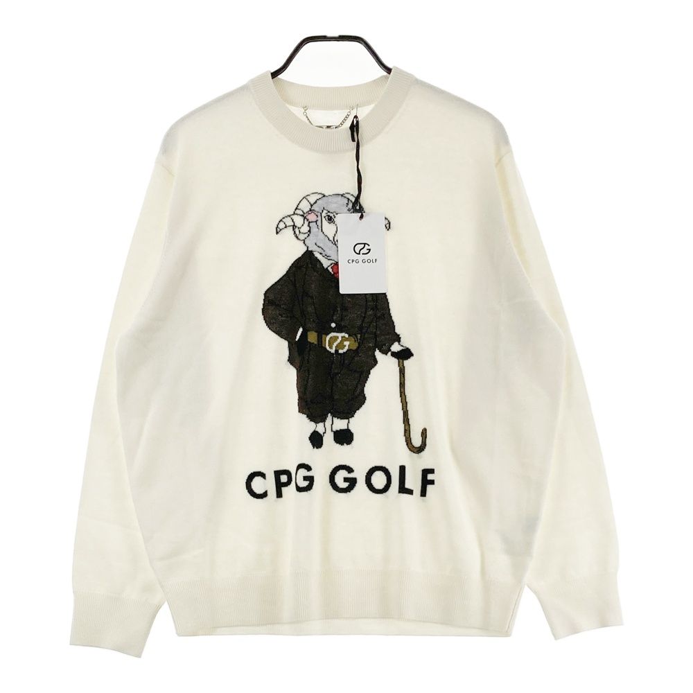 サイズ：4 CPG GOLF シーピージーゴルフ ウール混 ニットセーター 羊