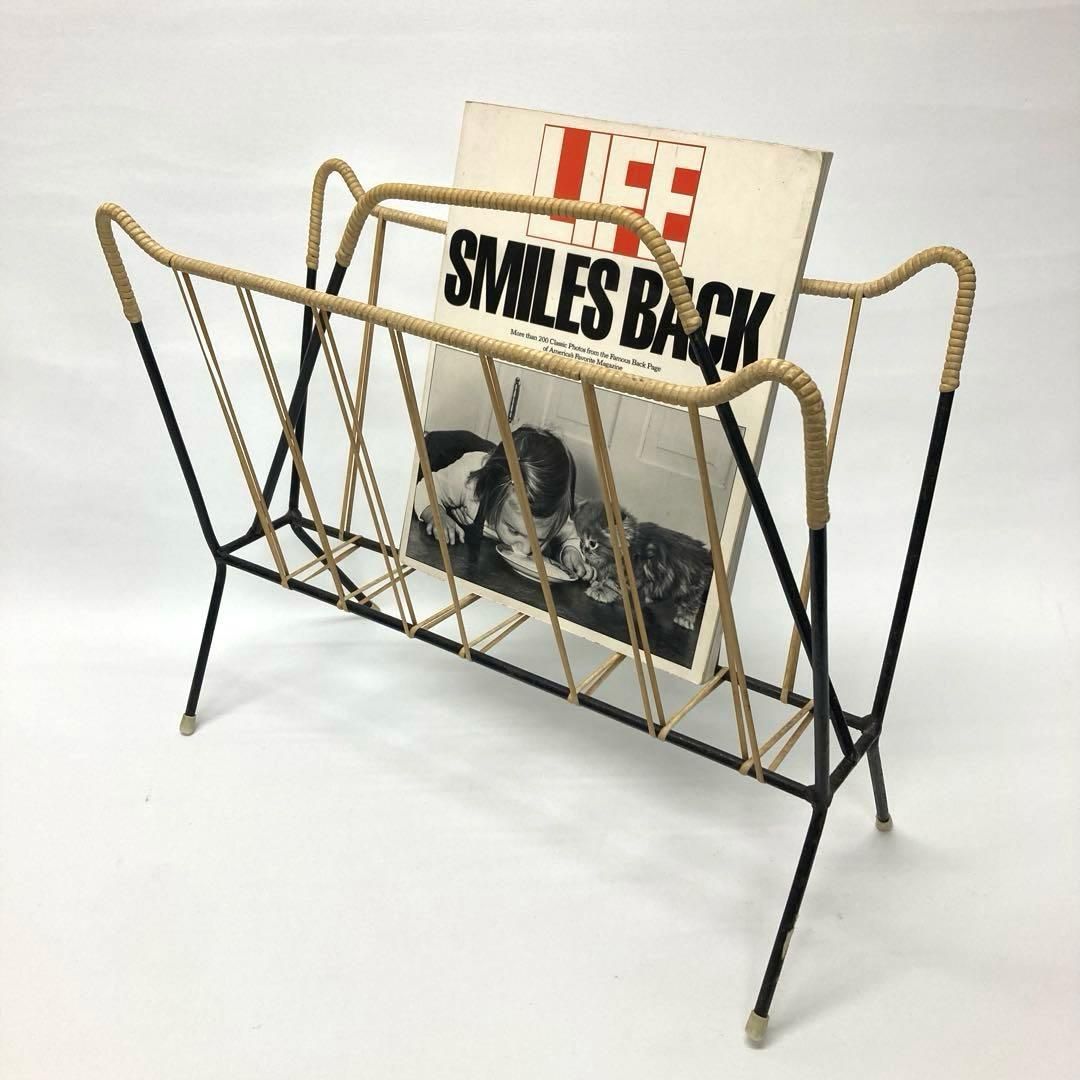 Vintage 50's design magazine rack - メルカリ
