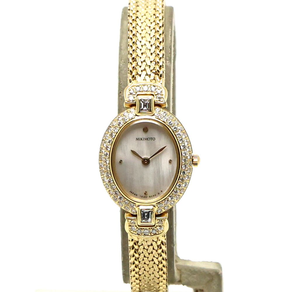 楠本質店/元住吉】ミキモト/MIKIMOTO レディースウォッチ ベゼル