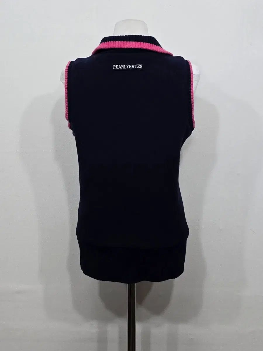 90 レディース パーリーゲイツ 防風 ニット ベスト ジップアップ