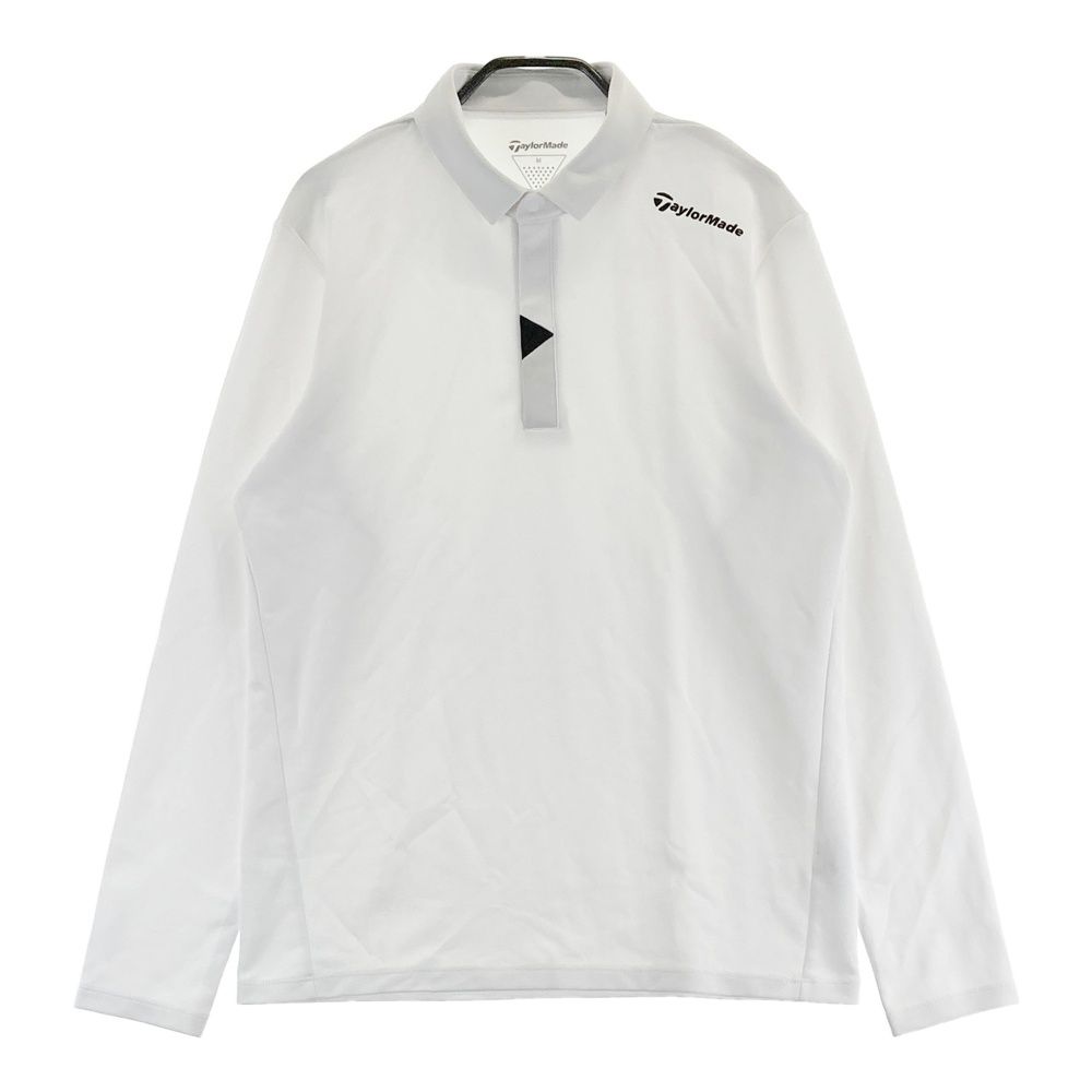 サイズ：M TAYLOR MADE テーラーメイド ロゴ入り 長袖ポロシャツ