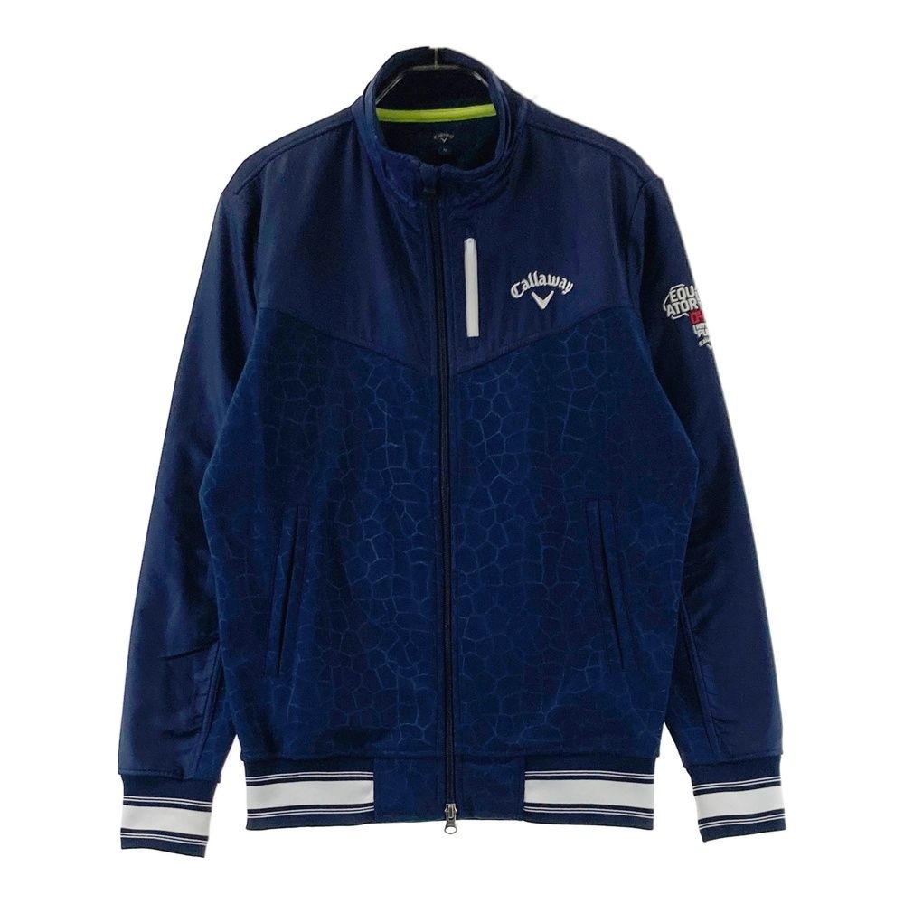 サイズ：M CALLAWAY キャロウェイ 異素材切替 長袖ジャケット 総柄