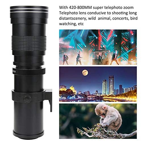 新品 望遠レンズ、420?800mm F8.3?16マニュアルフォーカスズームレンズ