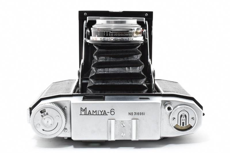 実用品】MAMIYA マミヤ MAMIYA-6 F.C. 3.5 7.5cm 蛇腹カメラ #4072-17