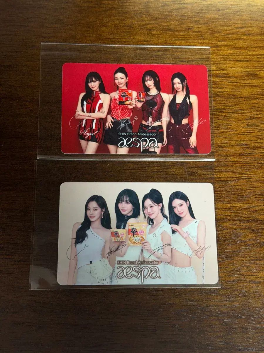 aespa（エスパ）辛ラーメン トレカ 2種 - メルカリ