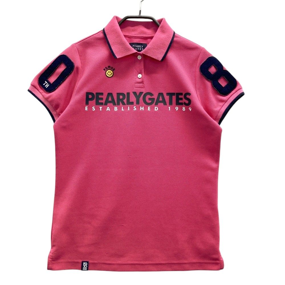 サイズ：0 PEARLY GATES パーリーゲイツ 半袖ポロシャツ ピンク系