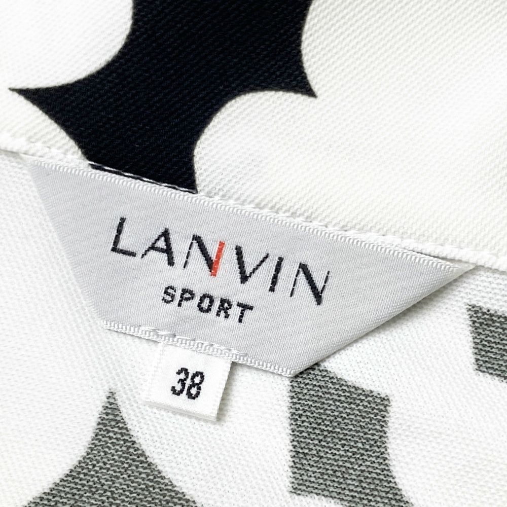 サイズ：38 LANVIN SPORT ランバン スポール ハーフジップ 半袖Tシャツ