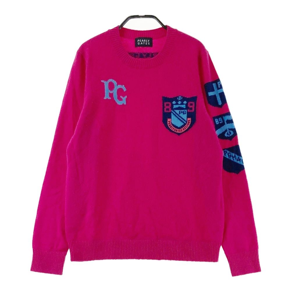 サイズ：1 PEARLY GATES パーリーゲイツ カシミヤ ニットセーター