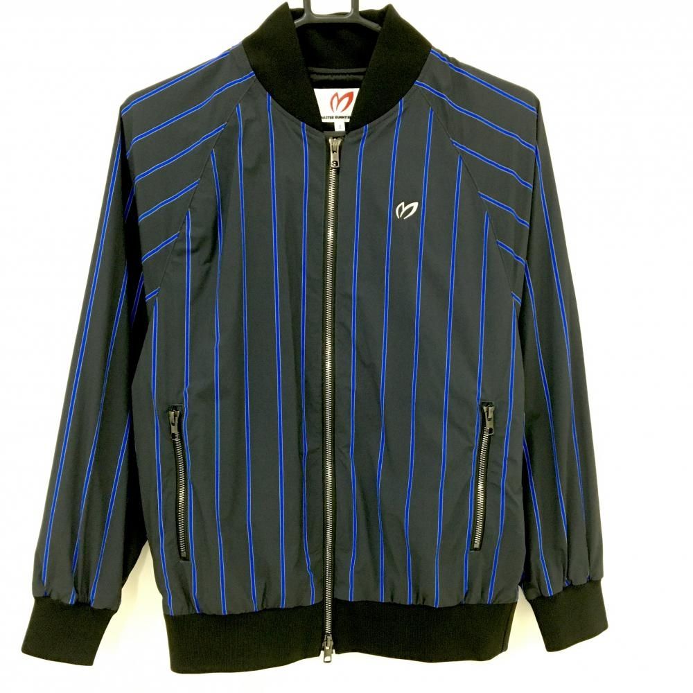 超美品】マスターバニー ジャケットブルゾン 黒系×ブルー レディース 0