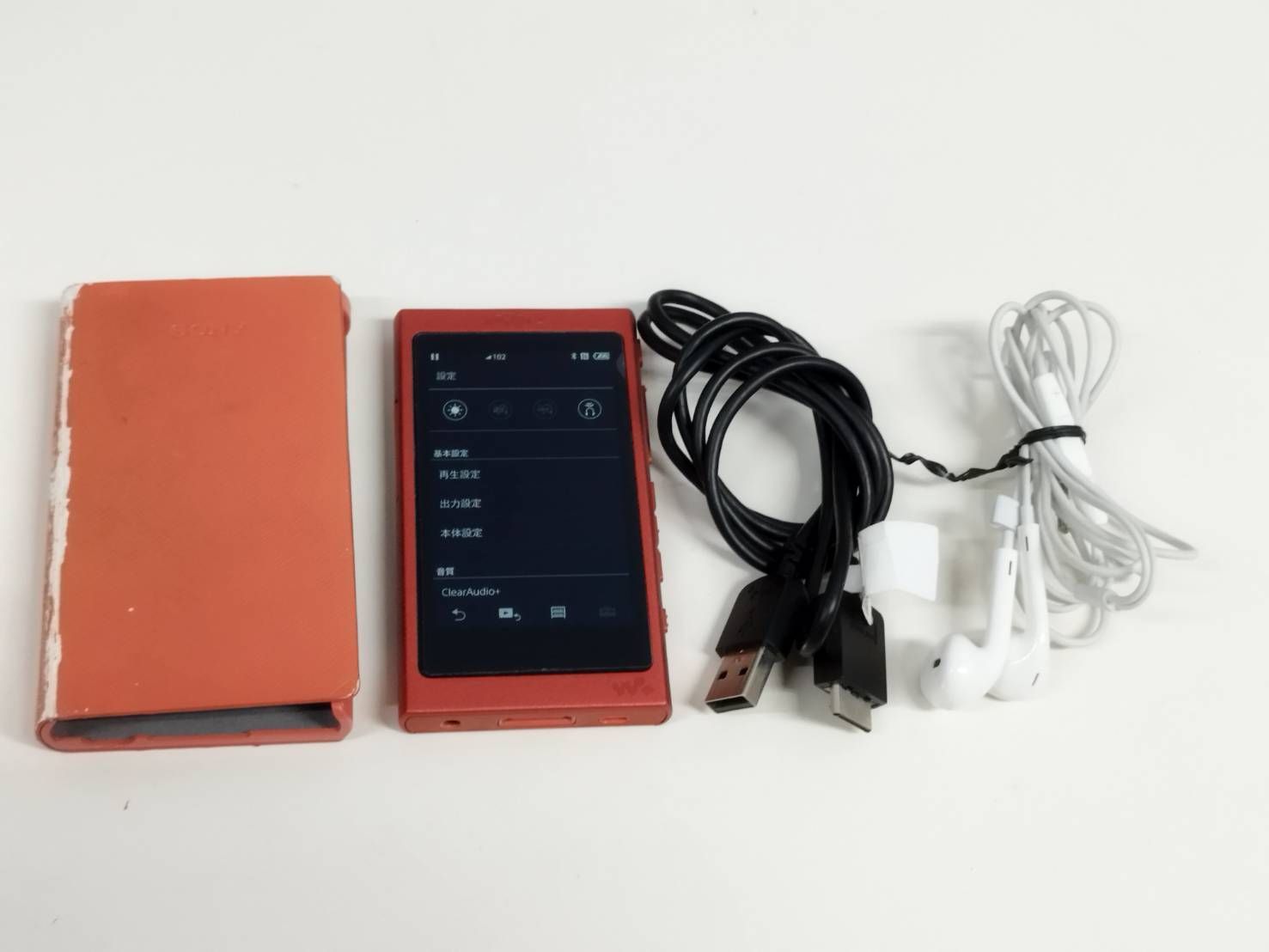 美品】SONY ウォークマン NW-A45/16GB/トワイライトレッド - メルカリ