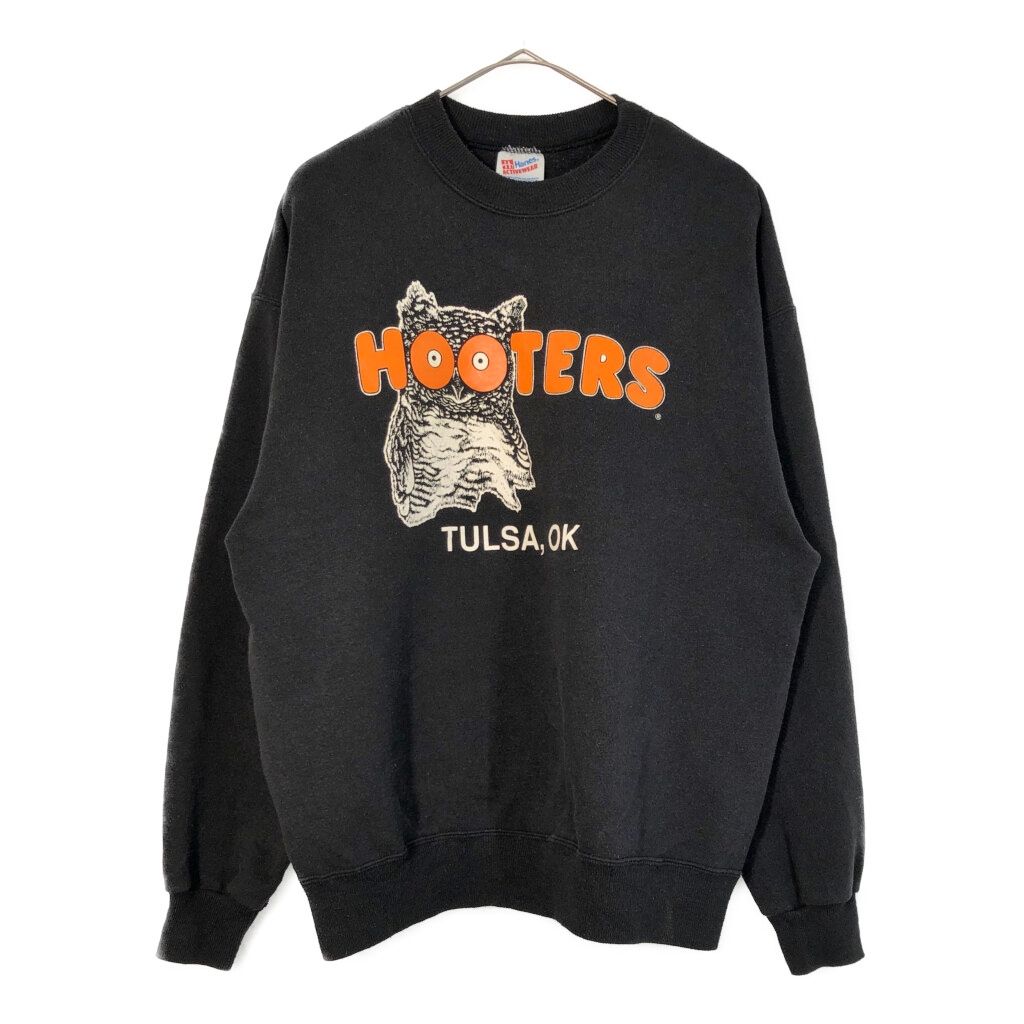 90年代 USA製 Hanes ヘインズ HOOTERS フーターズ スウェット 企業ロゴ