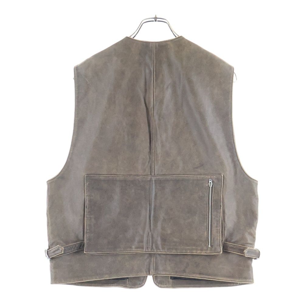 SUPREME (シュプリーム) 25SS Leather Cargo Vest ラムレザー カーゴ
