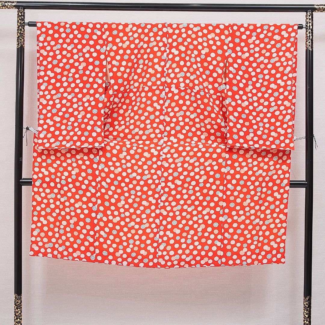 アンティーク 長襦袢 無双袖 身丈130cm 裄丈63cm 正絹 Bランク Lサイズ