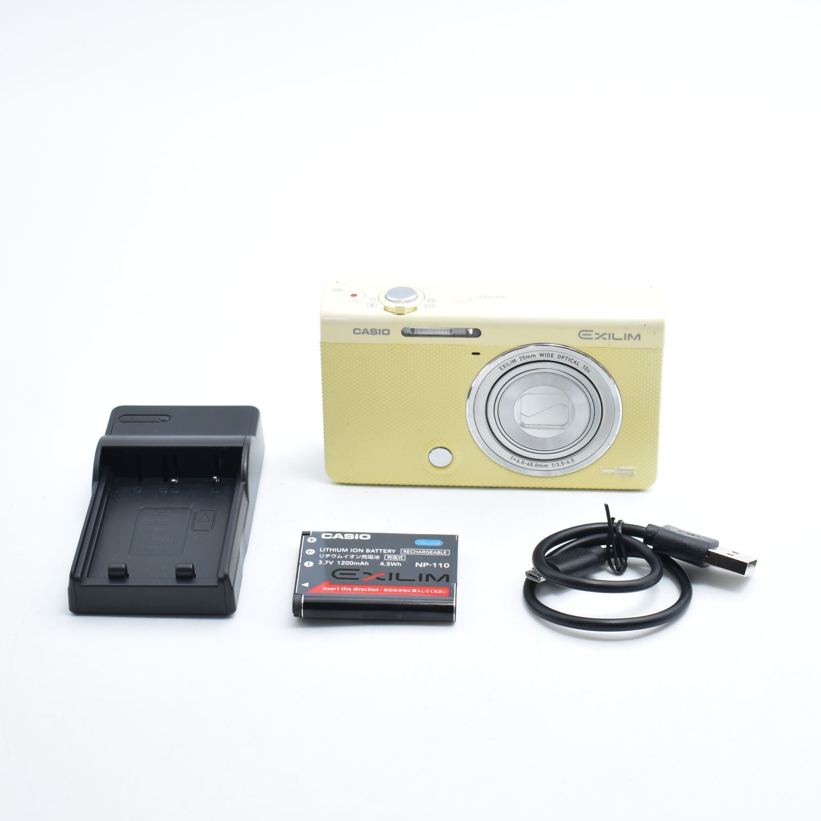 B#11428 CASIO デジタルカメラ EXILIM EX-ZR70YW 「自分撮りチルト液晶