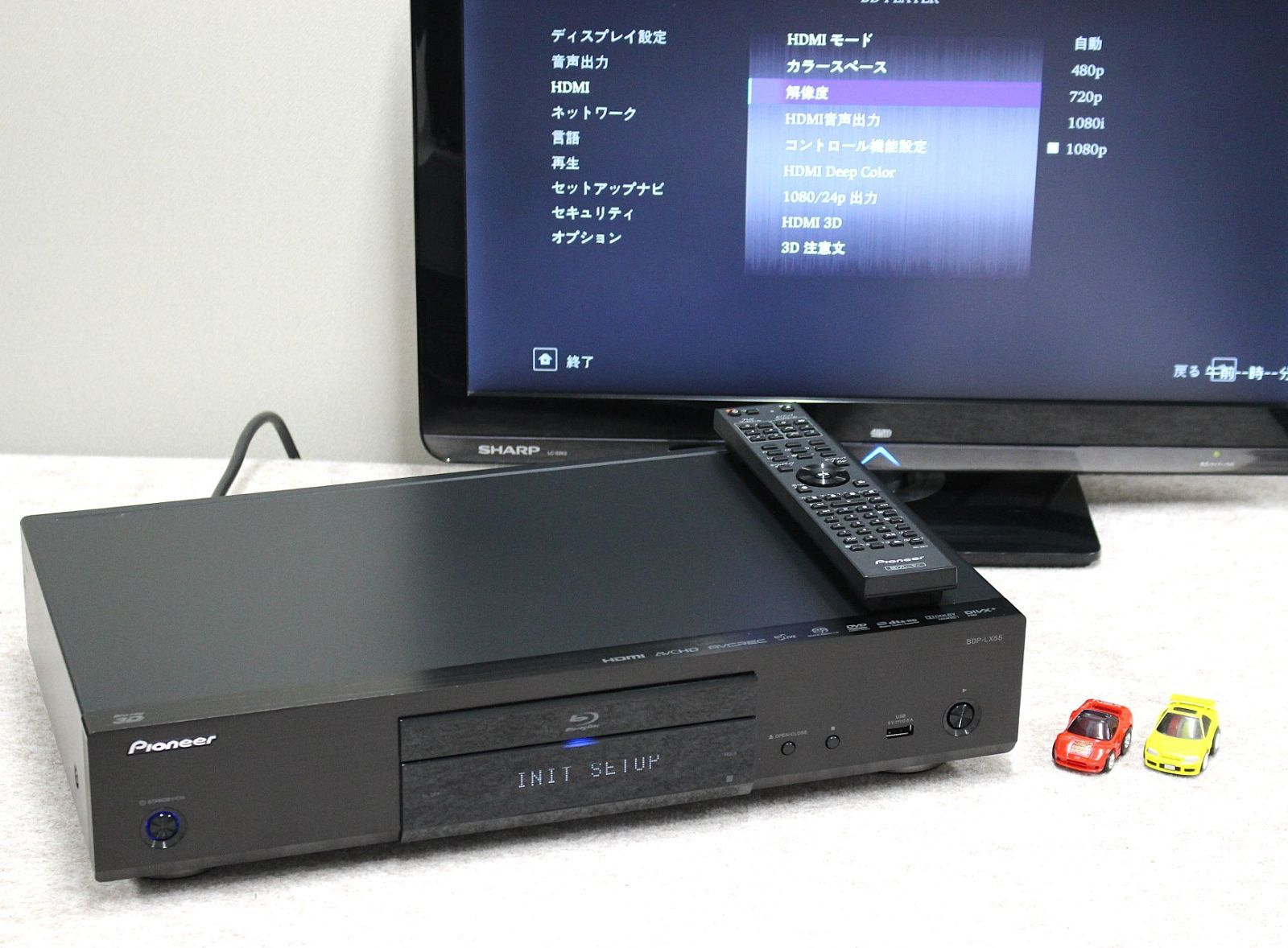 PIONNER CD/SACD/DVD/Blu-rayプレーヤーBDP-LX55 リモコン付 - メルカリ