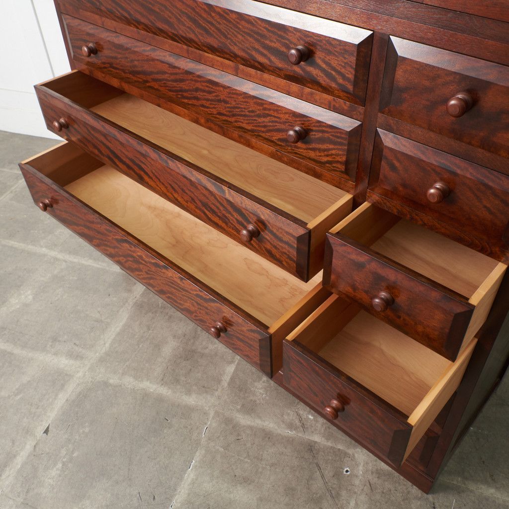 松本民芸家具 D型 和ダンス III 整理タンス 箪笥 ミズメザクラ 無垢材