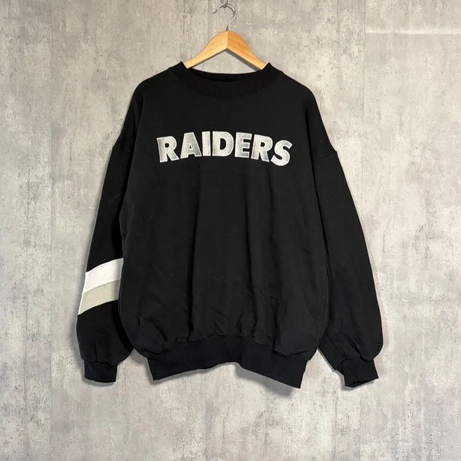 90s】スターター レイダース スウェット 黒 XL NFL STARTER RAIDERS