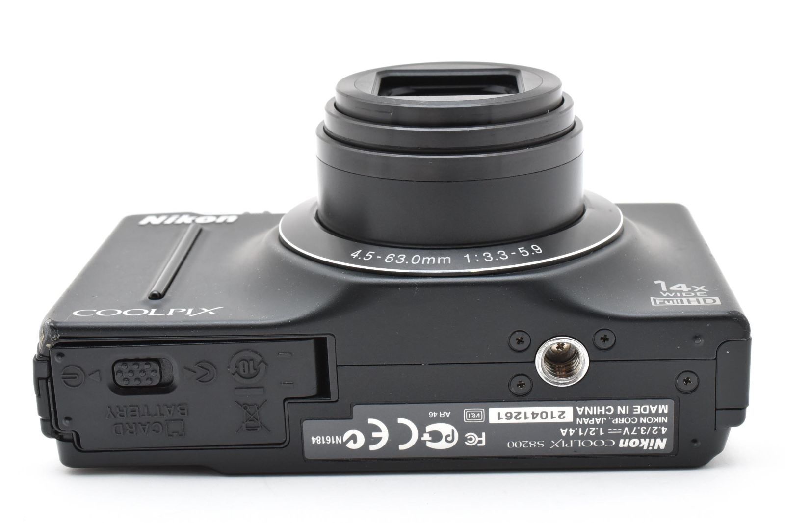 ニコン Nikon COOLPIX S8200 ブラック 《動作確認済・バッテリー付