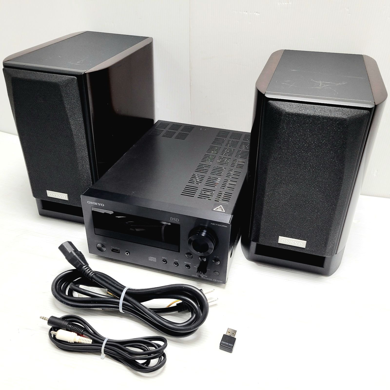 正常動作品】ONKYO CR-N765 DSD ネットワークコンポ スピーカー D