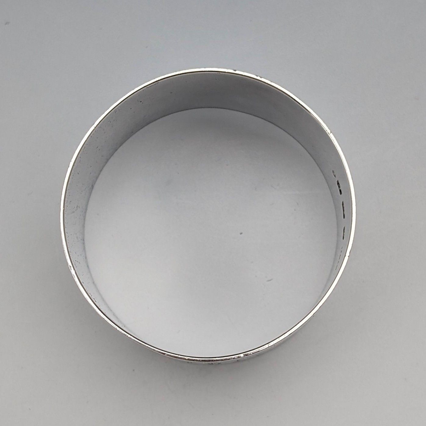 1914年 英国アンティーク 純銀製 ナプキンリング 30g T H Hazlewood