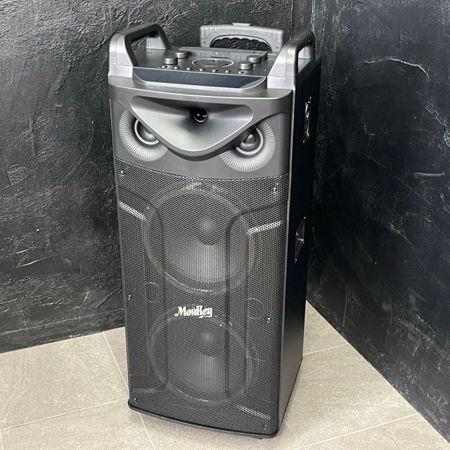 カラオケスピーカーセット 【中古】動作保証 Moukey TROLLEY SPEAKER